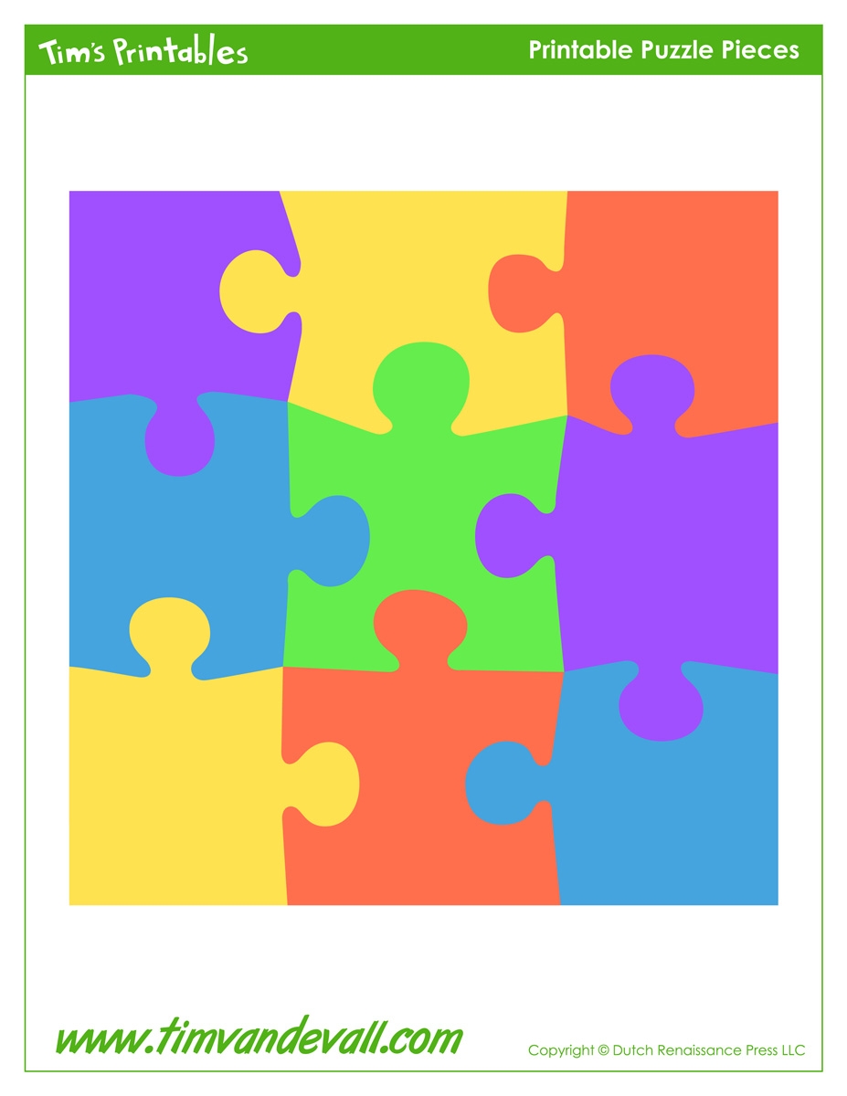 Blank Puzzle Piece Template Printable