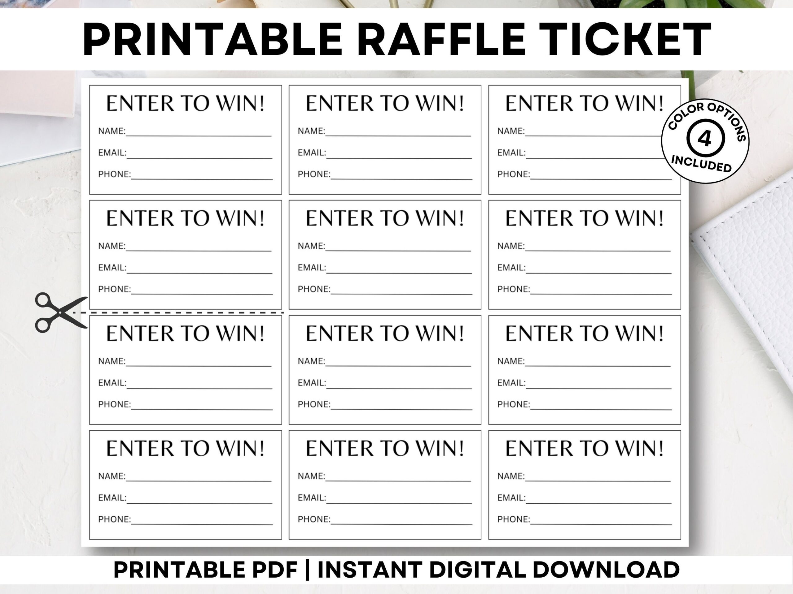 Enter To Win Slips Template