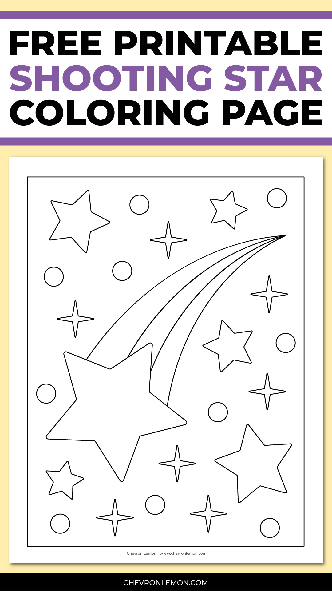 Free Printable Shooting Star Template