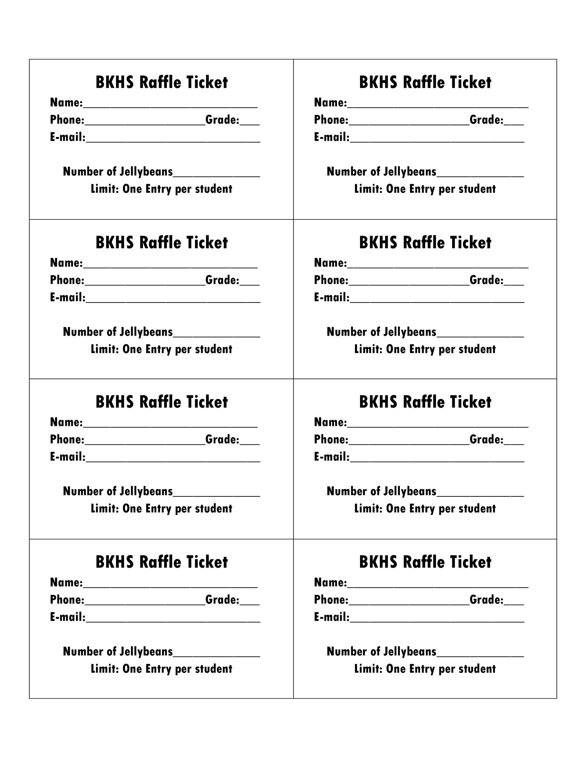 Printable Editable Ticket Template Free Word