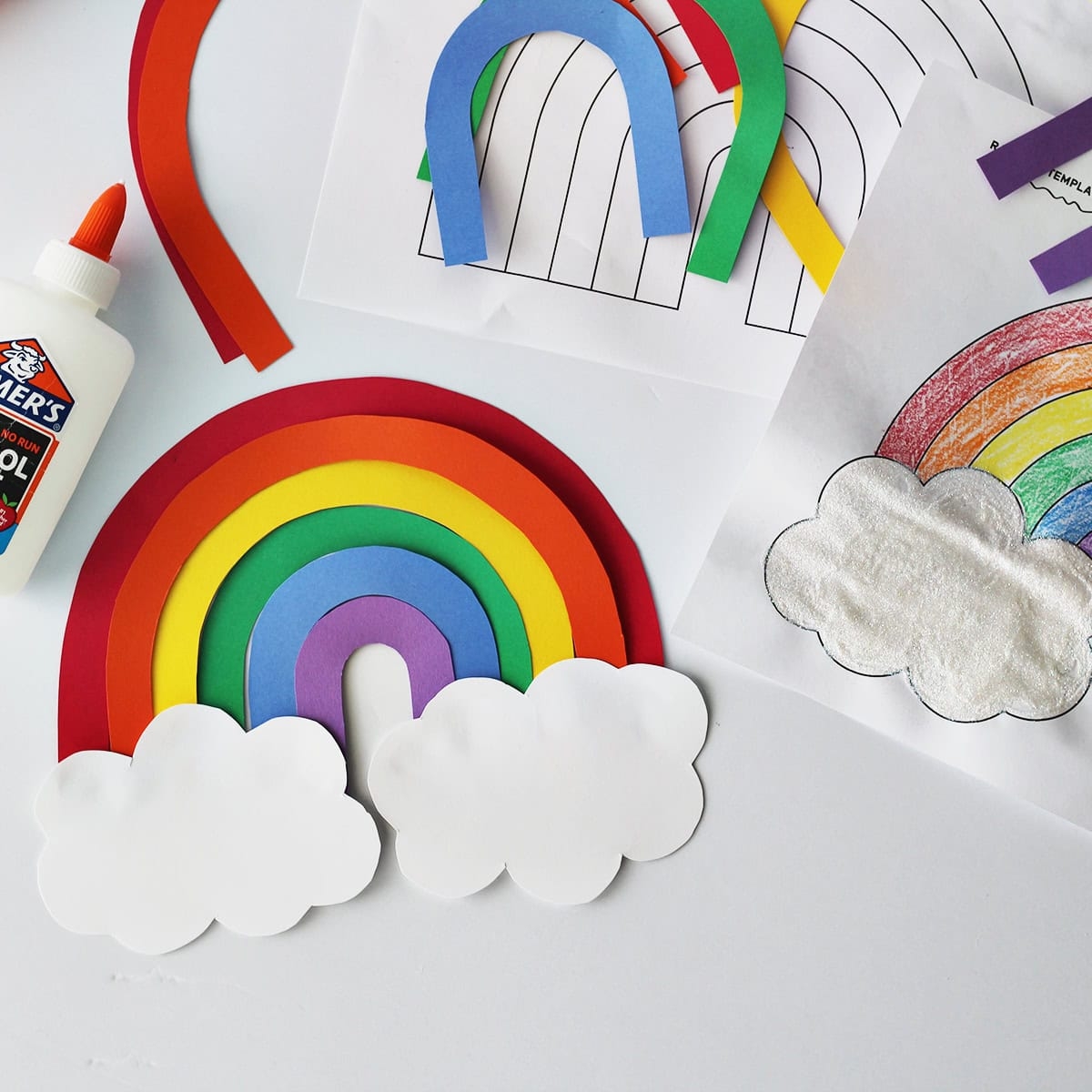 Rainbow Template Free Printable