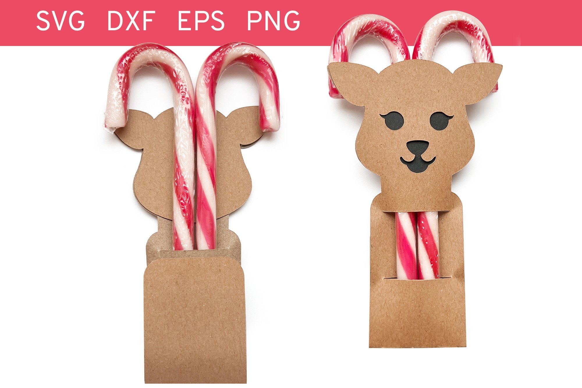 Reindeer Candy Cane Holder Svg Candy Cane Svg