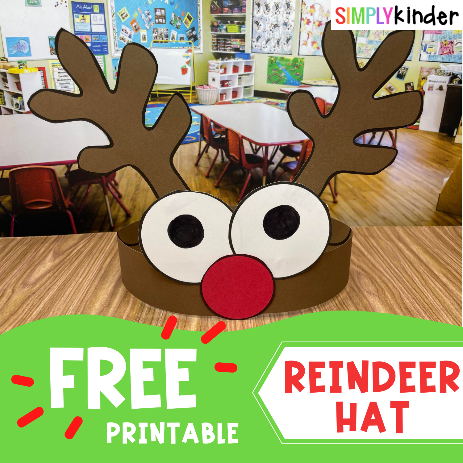 Free Printable Reindeer Headband Template