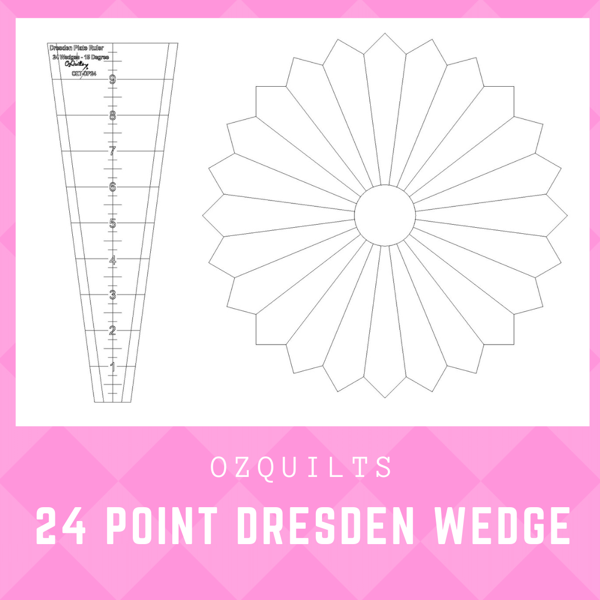 Rulers Wedges U0026 Dresdens Dresden Plate Template For 10