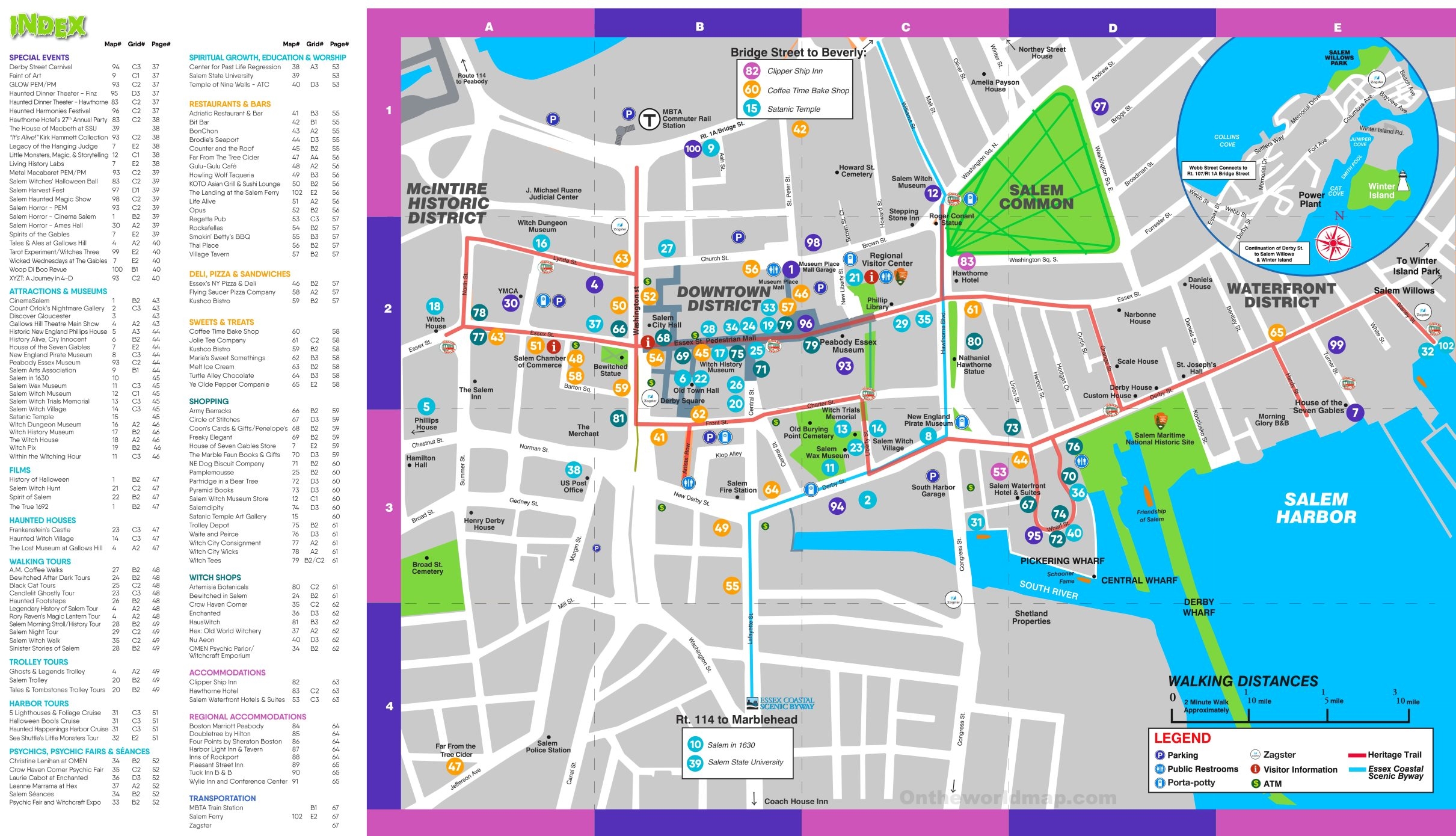 Printable Map Of Salem Ma
