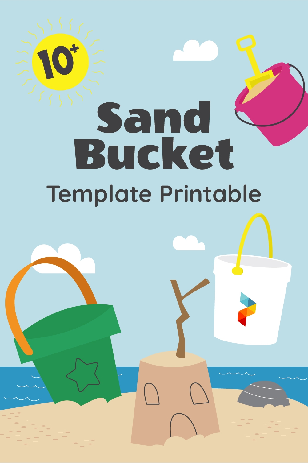 Sand Bucket Template 12 Free PDF Printables Printablee