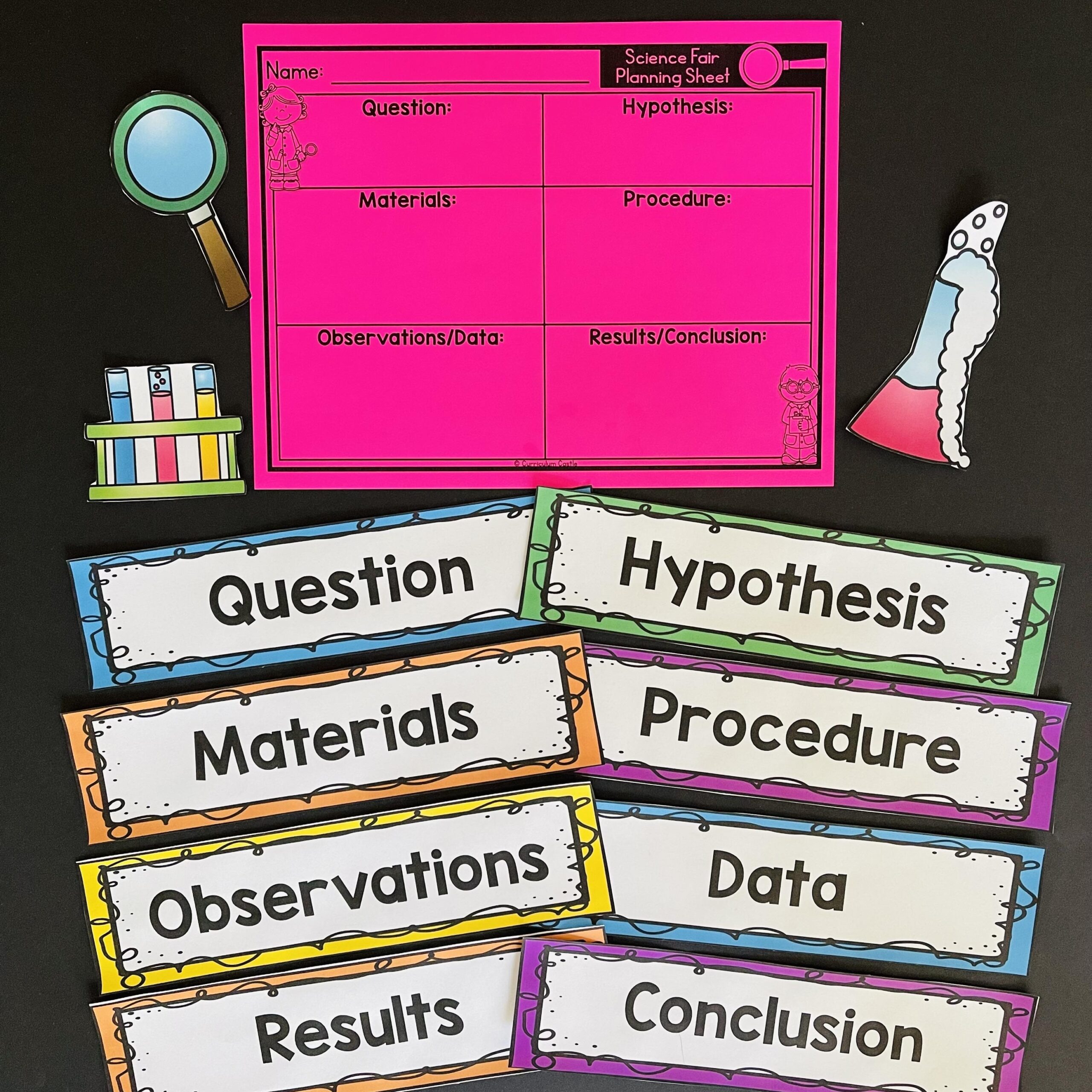 Free Printable Printable Science Fair Labels