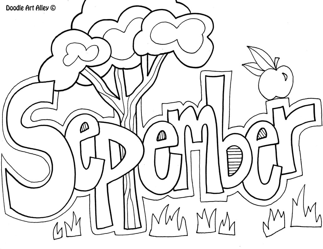 Free Printable September Coloring Pages