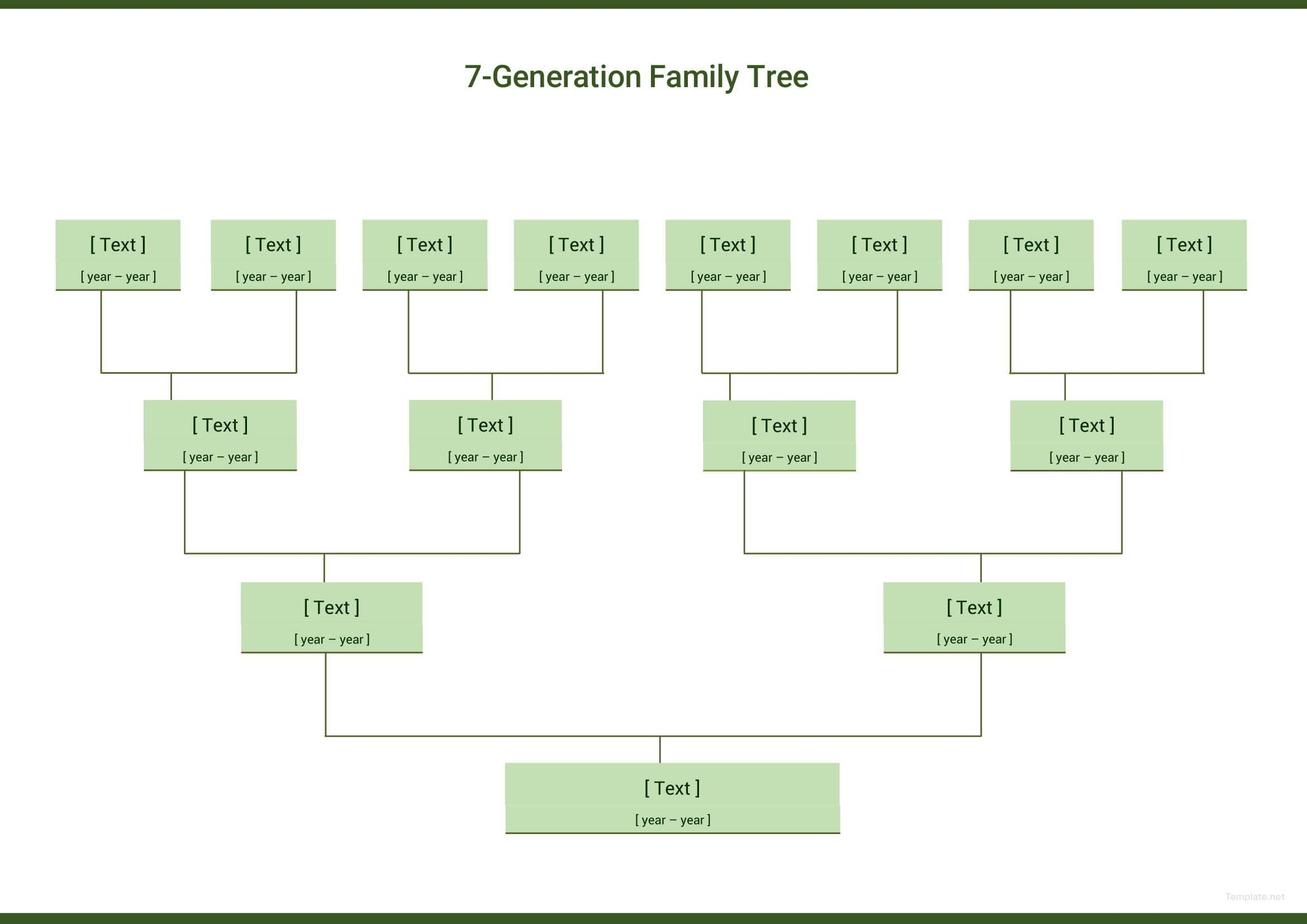 Seven Generation Family Tree In PDF Word Google Docs Pages 