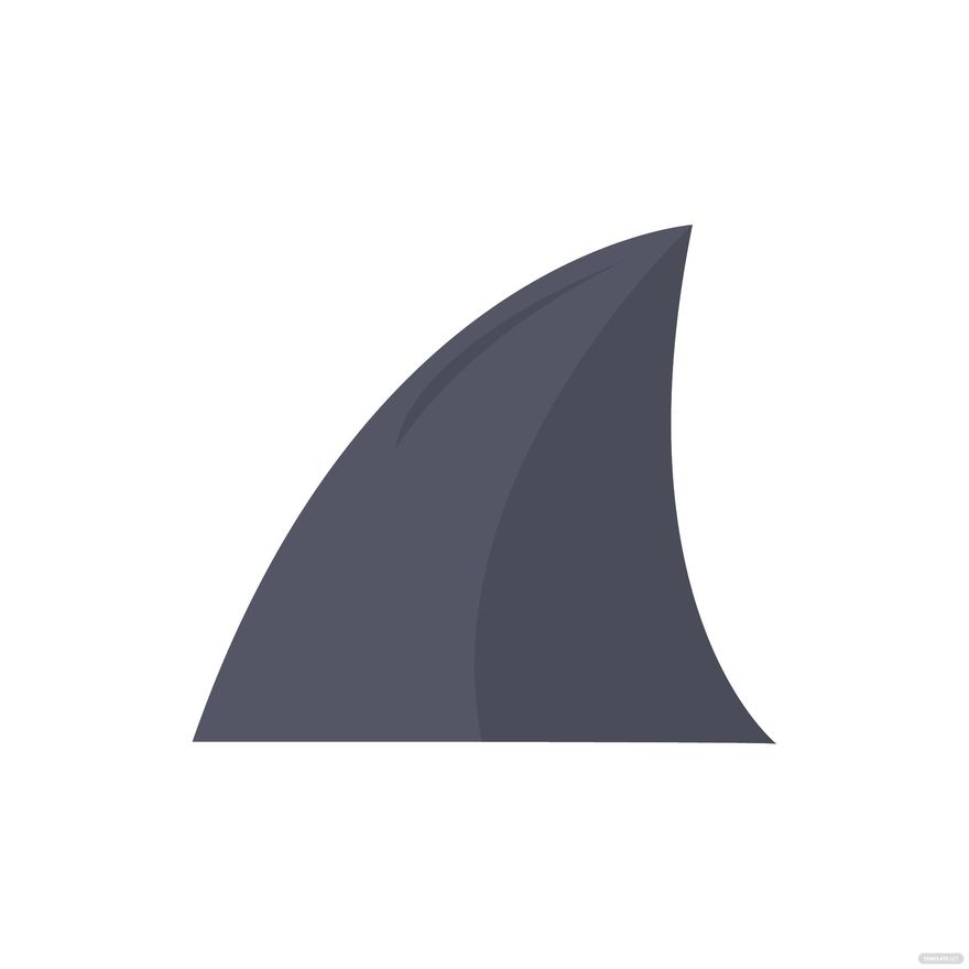Shark Fin Vector In Illustrator SVG JPG EPS PNG Download Template 