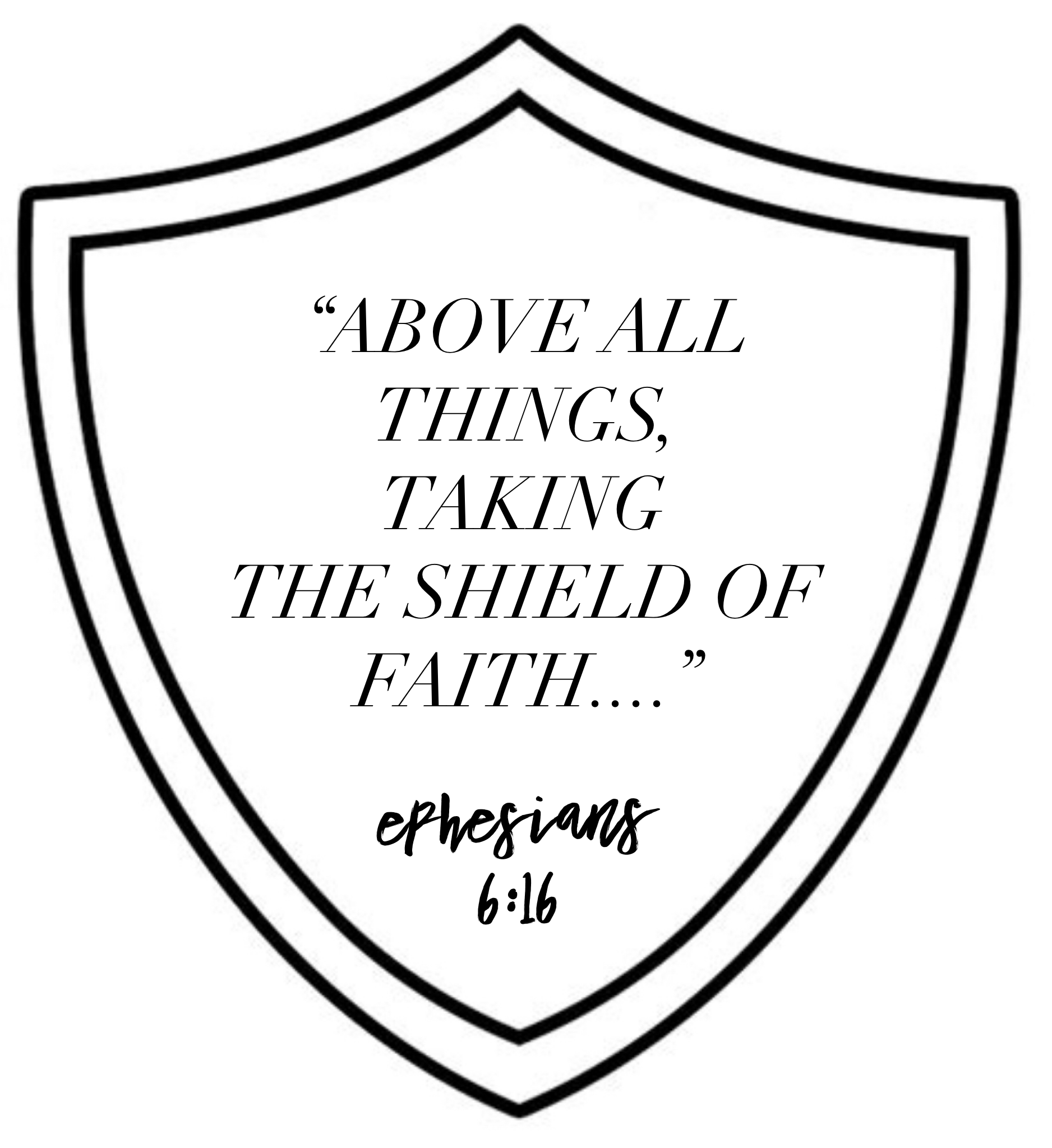 Shield Of Faith Kid s Craft with Free Printable Envision 31