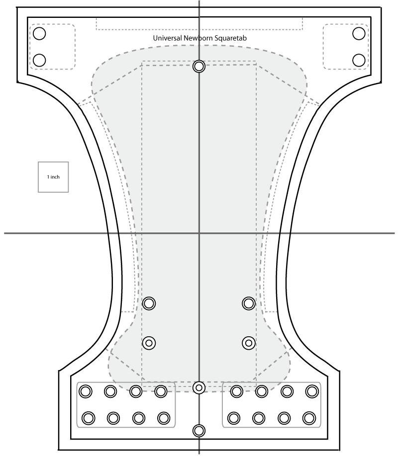 Simple Diaper Sewing Tutorials Universal Newborn Template