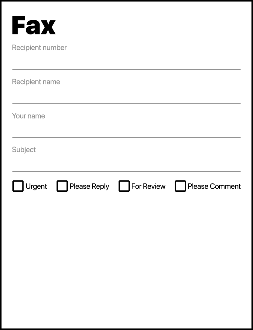 Free Printable Fax Template Cover Sheet