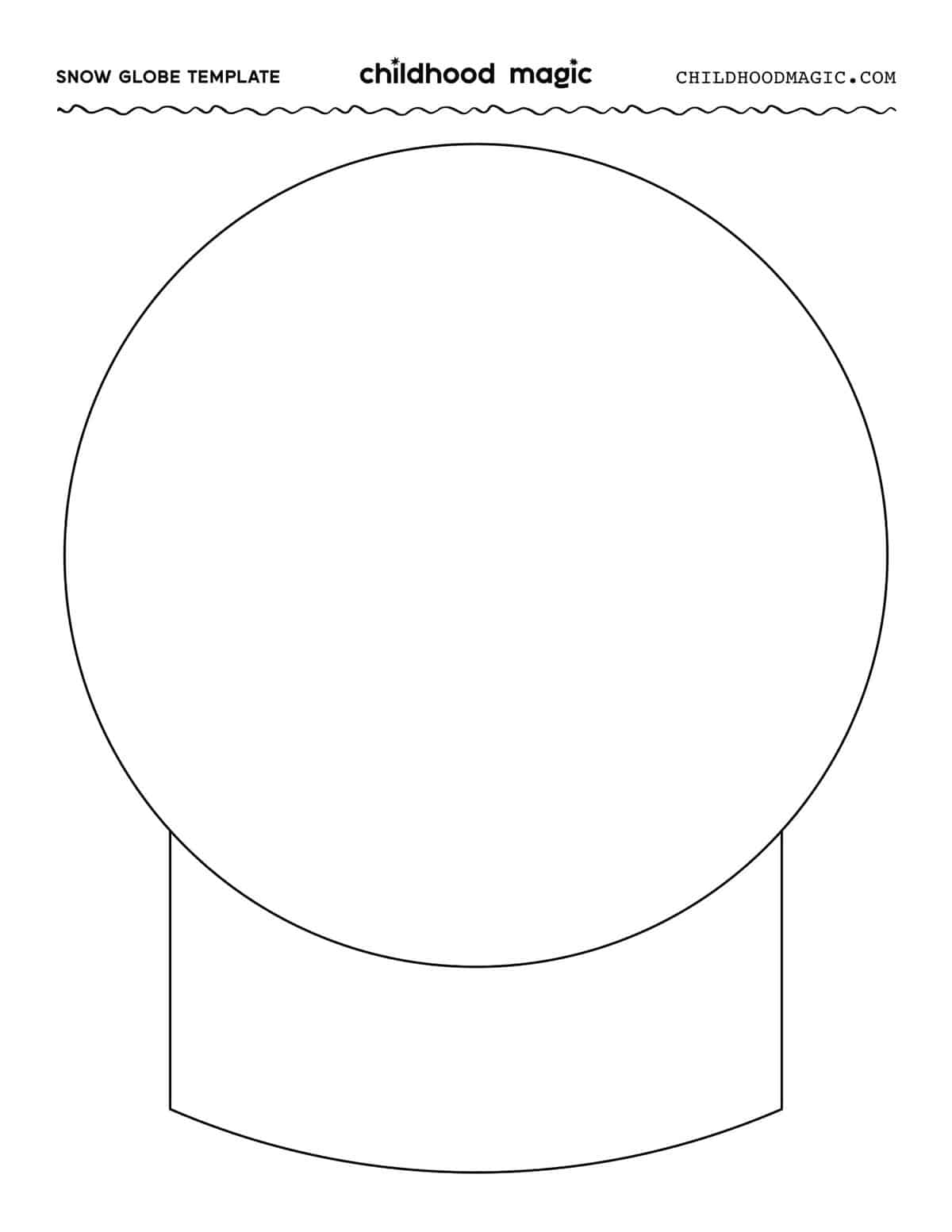 Free Printable Snowglobe Templates