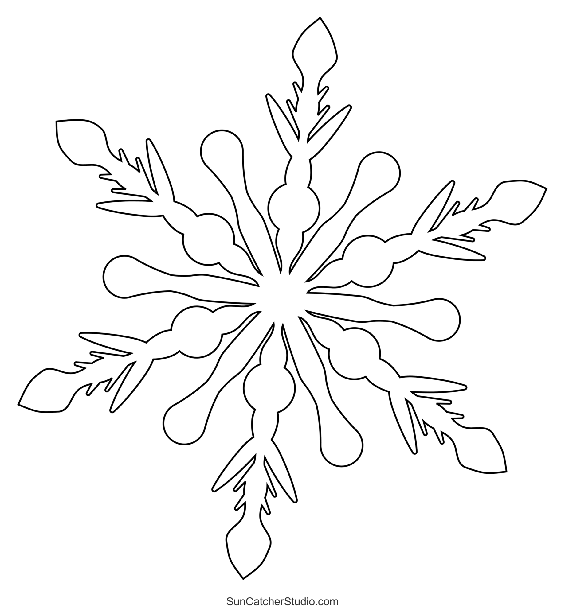 Free Printable Christmas Snowflake Template