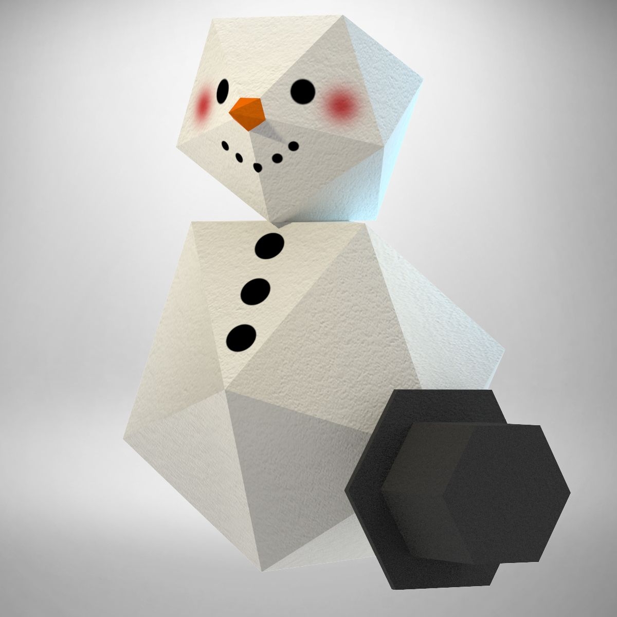 Snowman Figurine 3D Model 39 max 3ds fbx obj Free3D