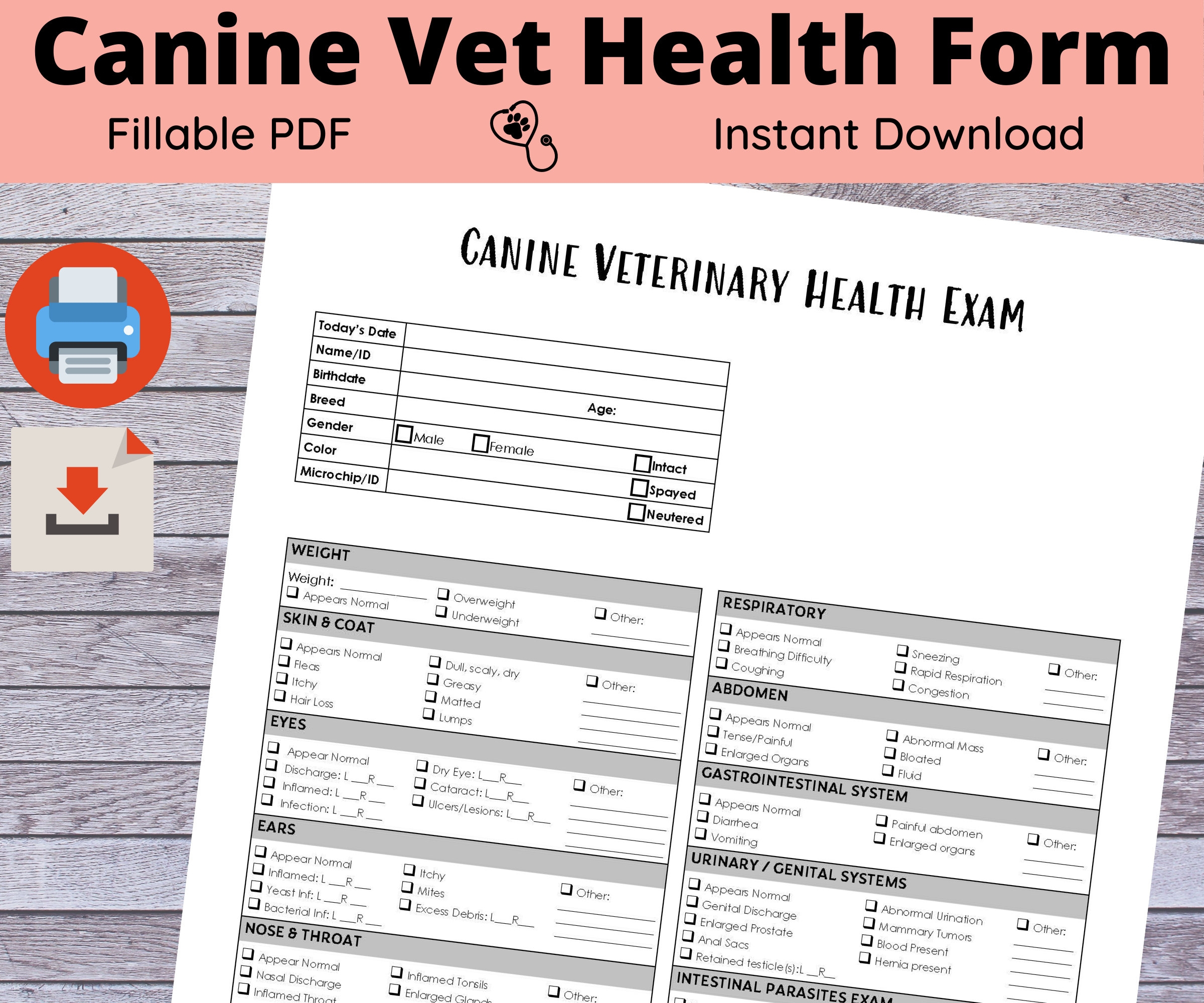 Free Printable Veterinary Soap Template