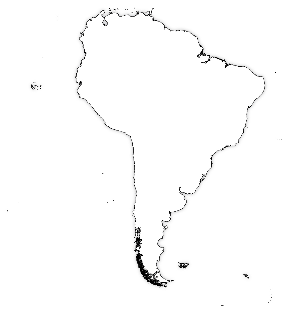 South America Blank Map South America Outline Map