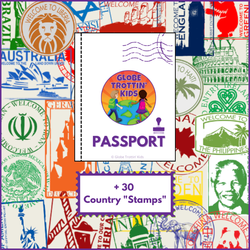Student Passport Template Stamps Globe Trottin Kids