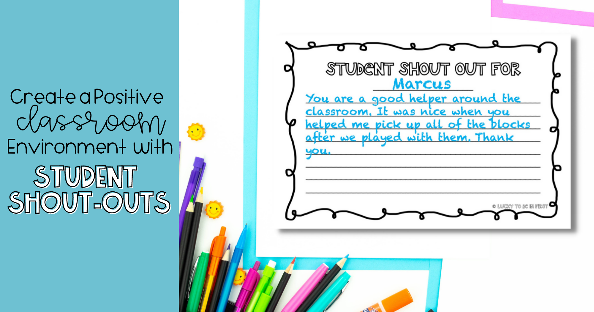 Shout Out Printable Template Free