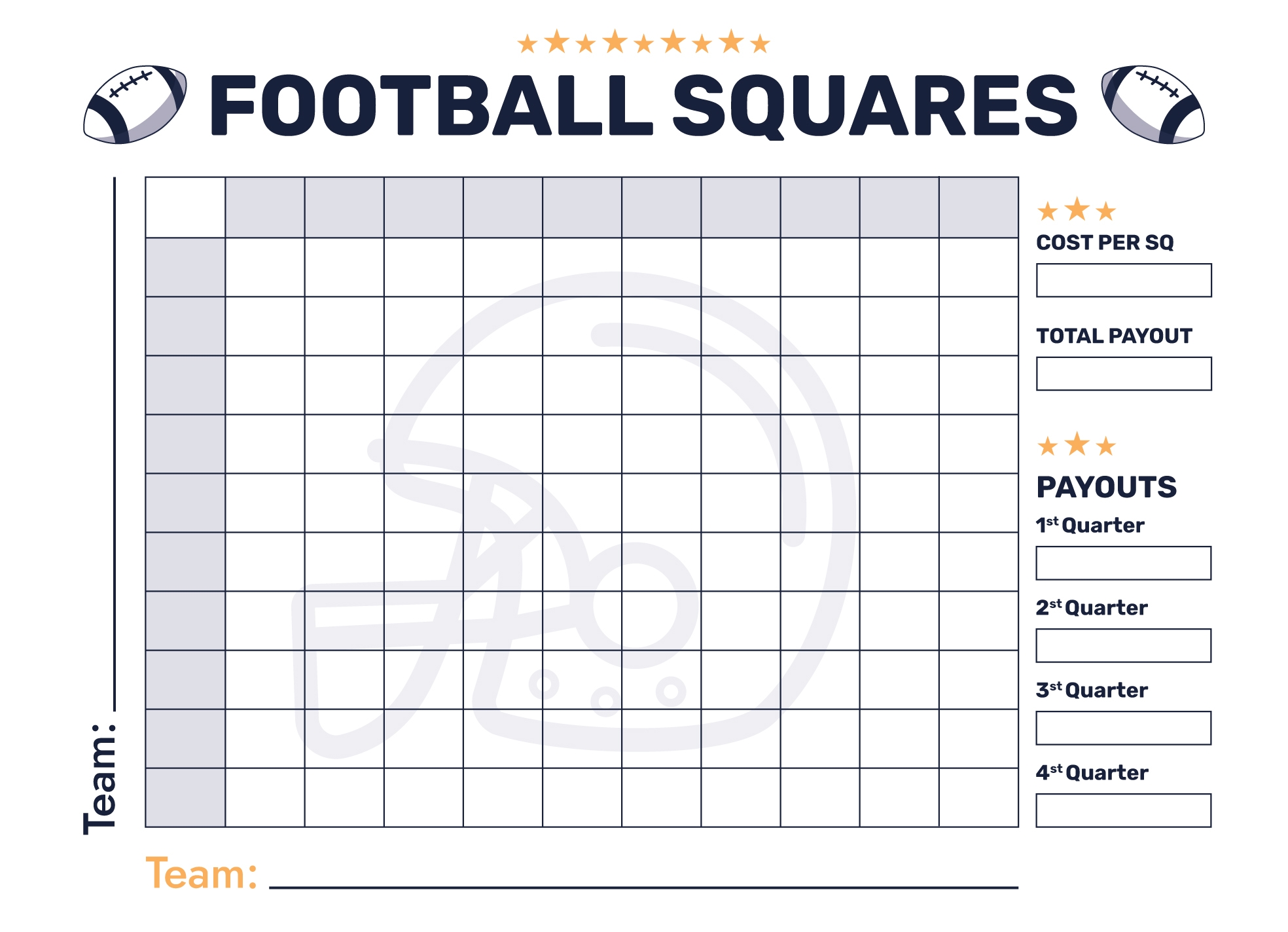 Printable Blank Squares Template