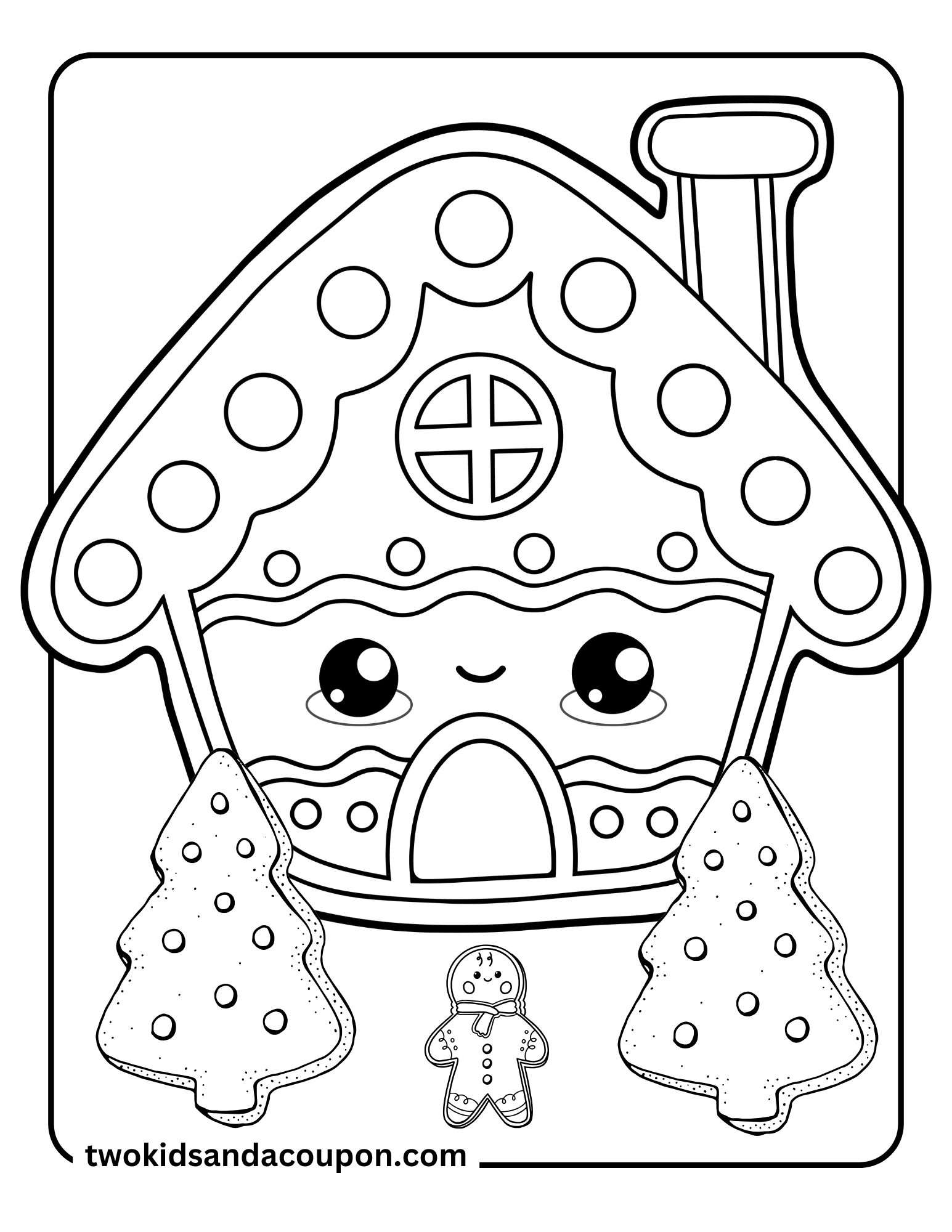 Free Printable Gingerbread Coloring Pages