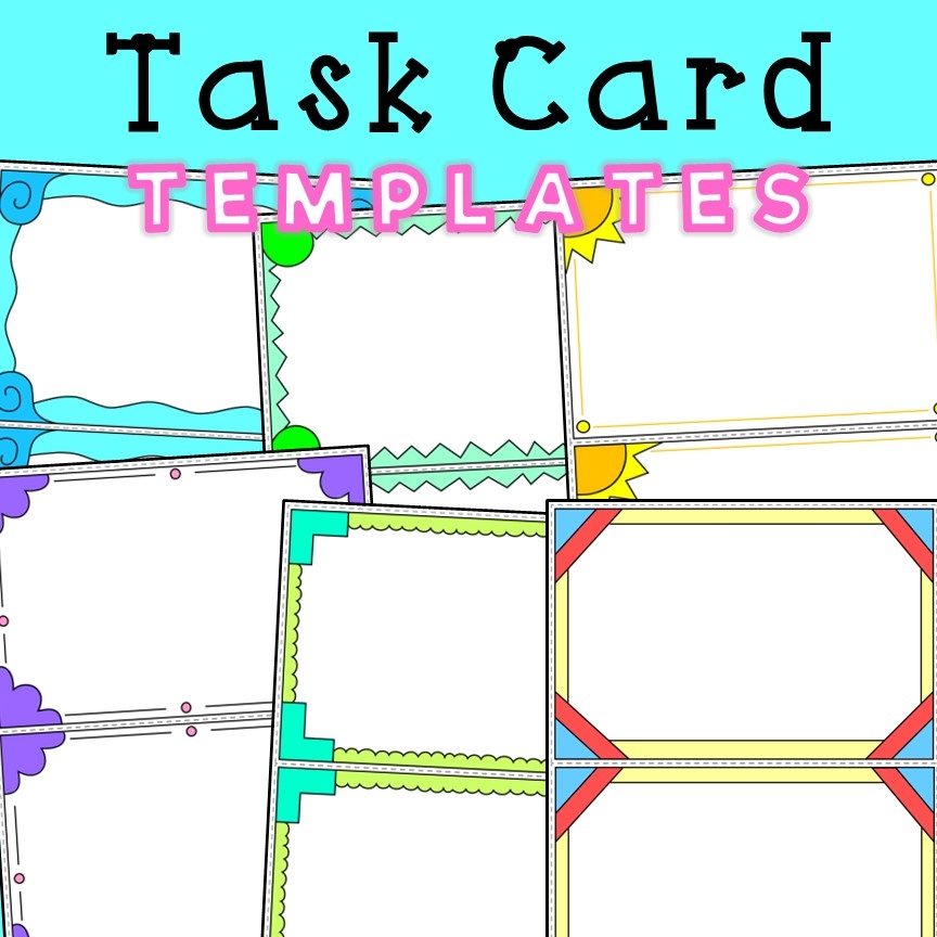 Task Card Templates EDITABLE 
