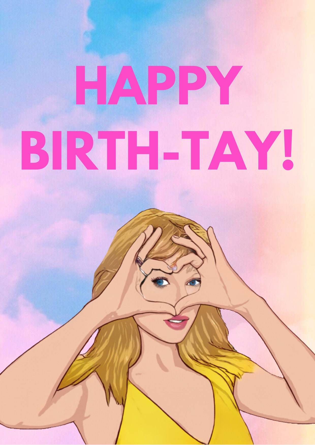 Taylor Swift Birthday Card Free Printable
