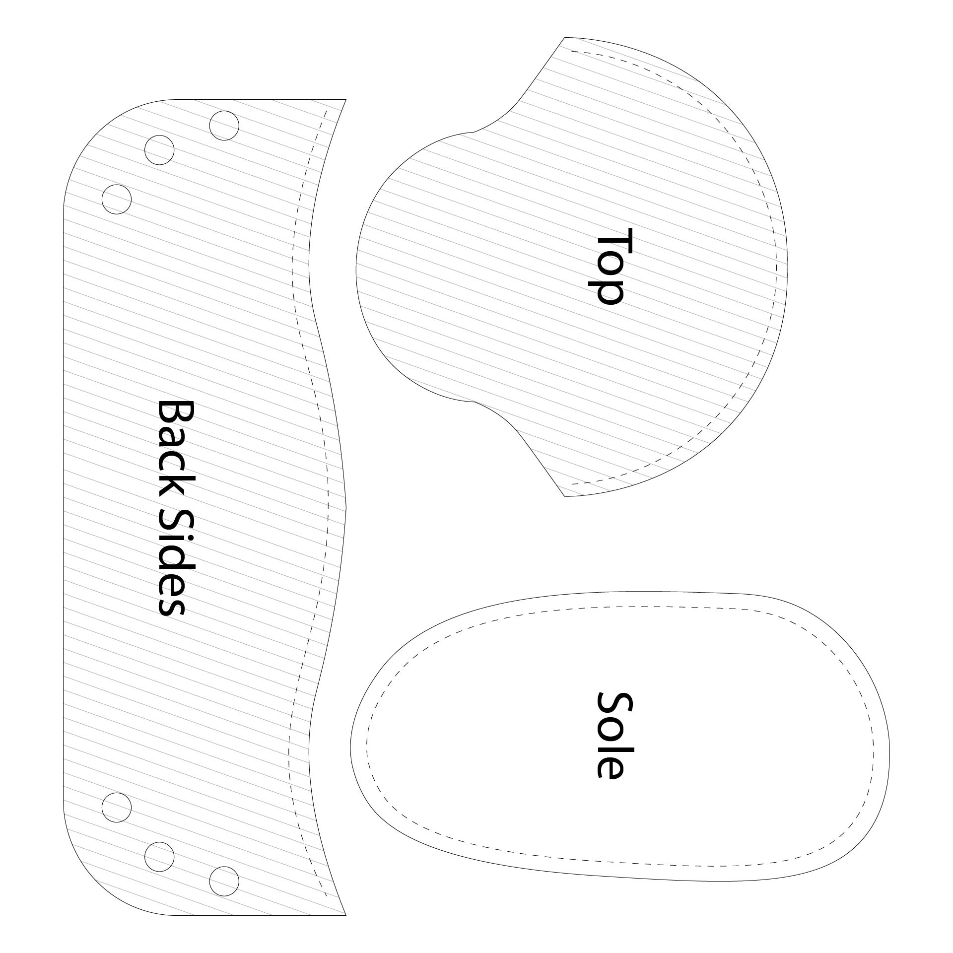 Template Baby Booties 10 Free PDF Printables Printablee