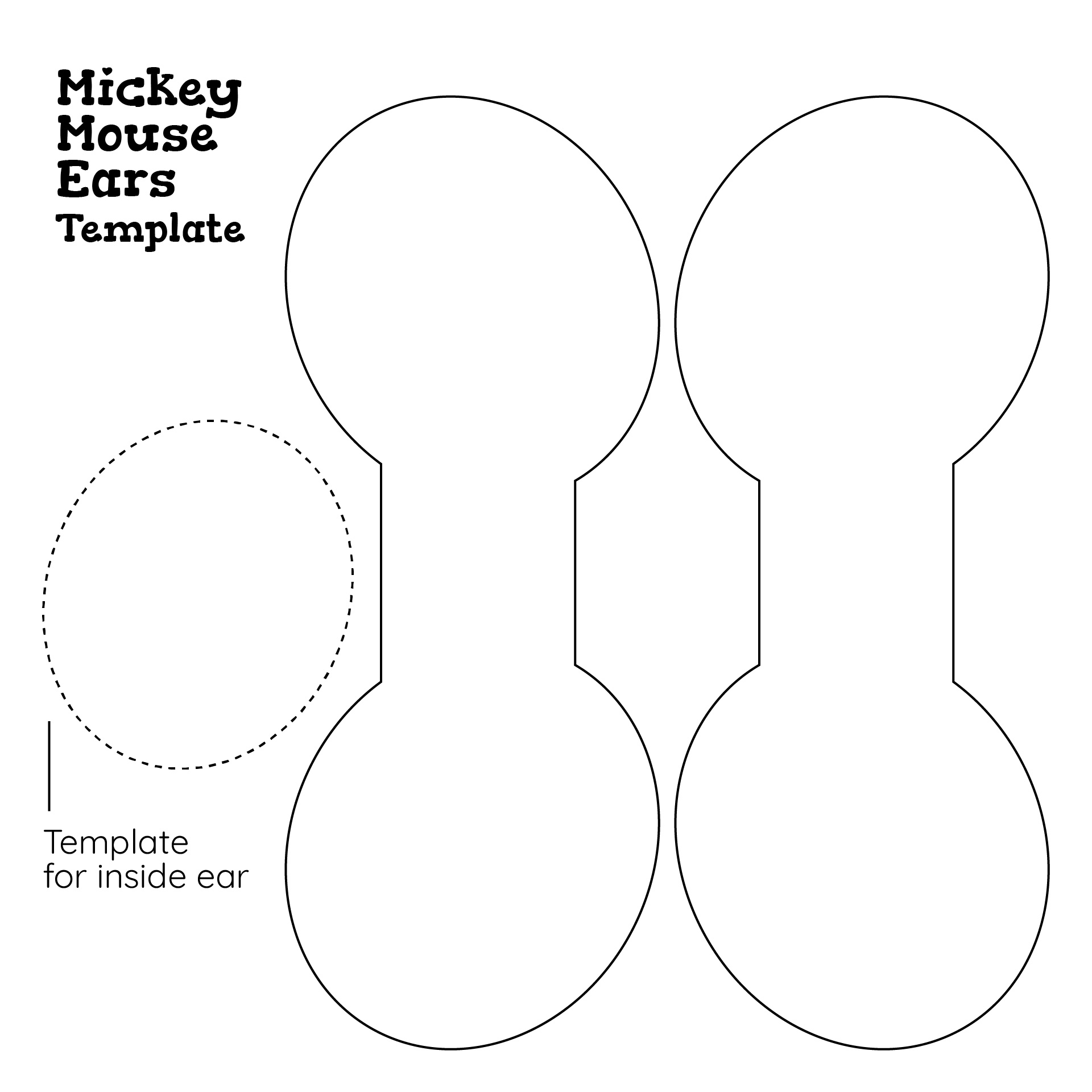 Template Mickey Mouse 8 Free PDF Printables Printablee