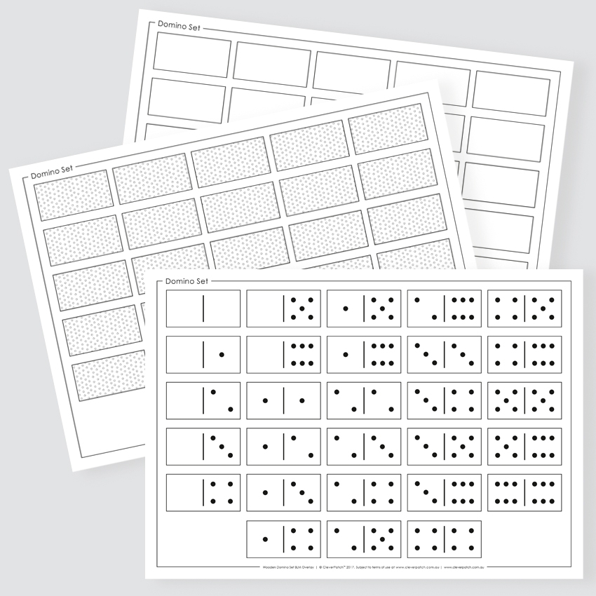 Templates For Wooden Dominoes Set Paper U0026 Card CleverPatch 
