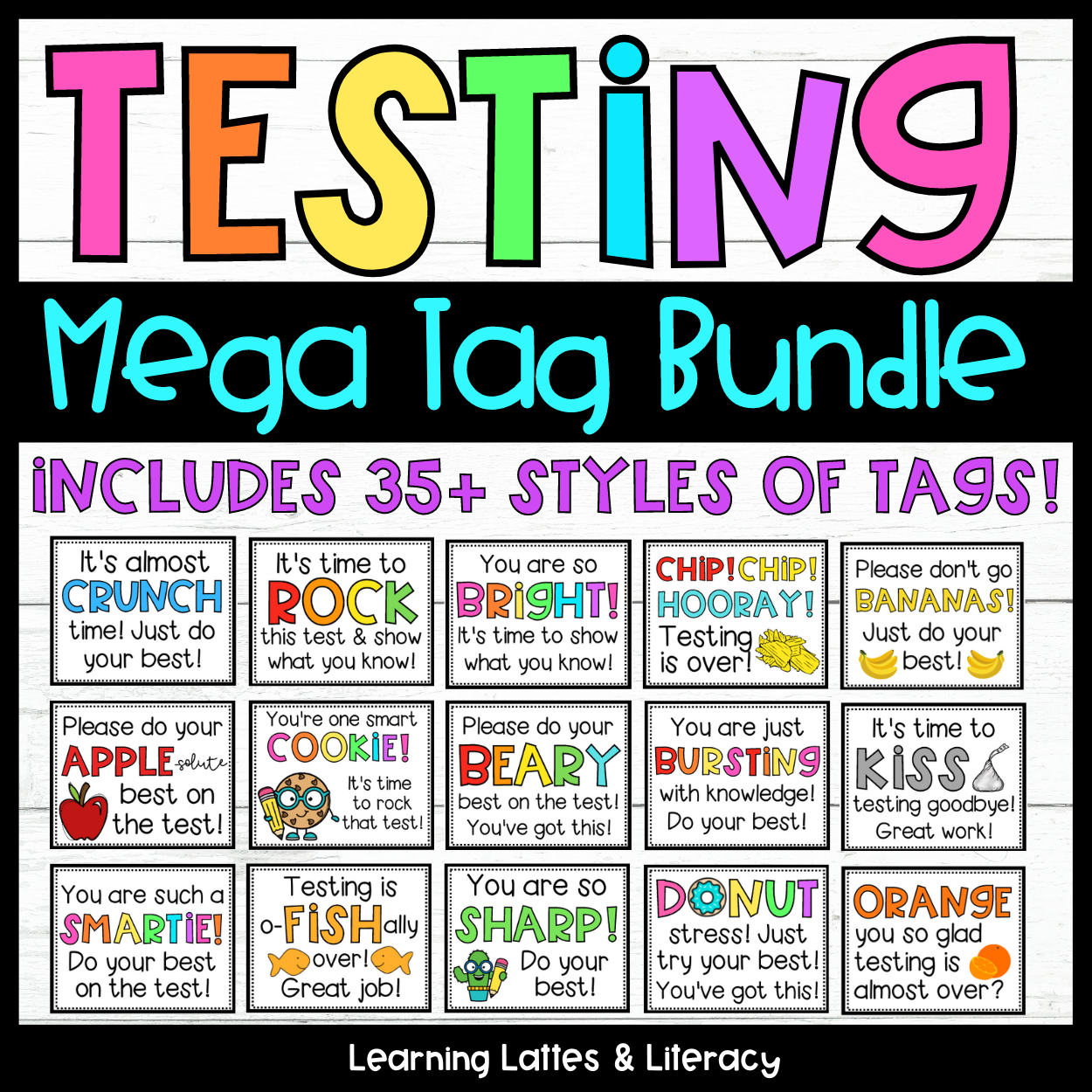 Testing Encouragement Candy Testing Gift Tags Motivational Testing Notes Made By Teachers