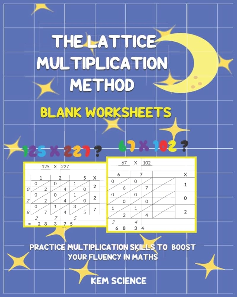 Free Printable Blank Lattice Multiplication Worksheets