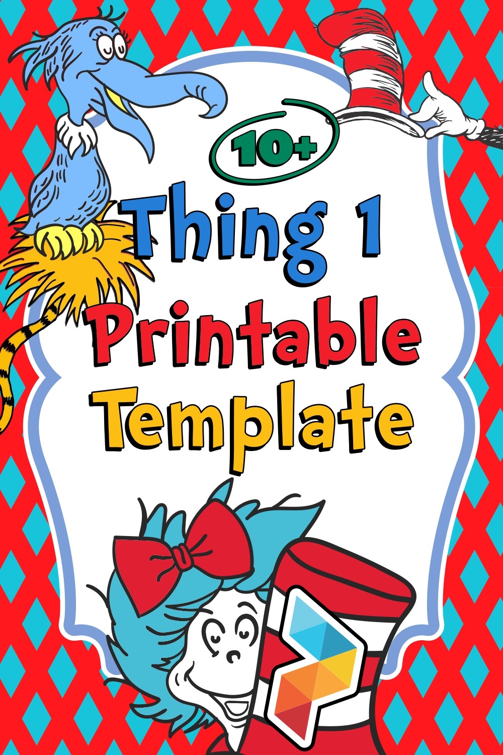 Thing 1 Template 10 Free PDF Printables Printablee