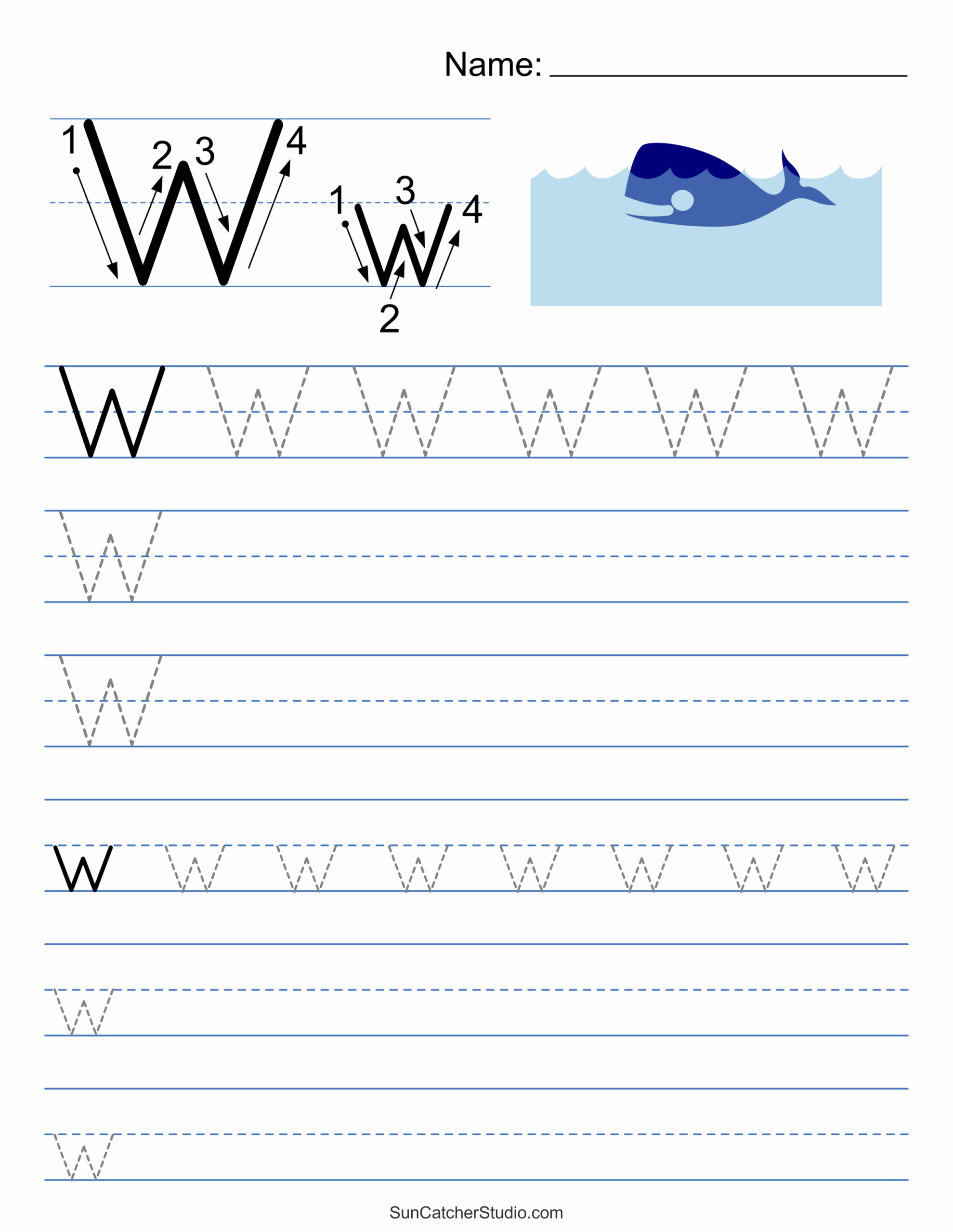 Tracing Alphabet Letters Printable Handwriting Worksheets Free 