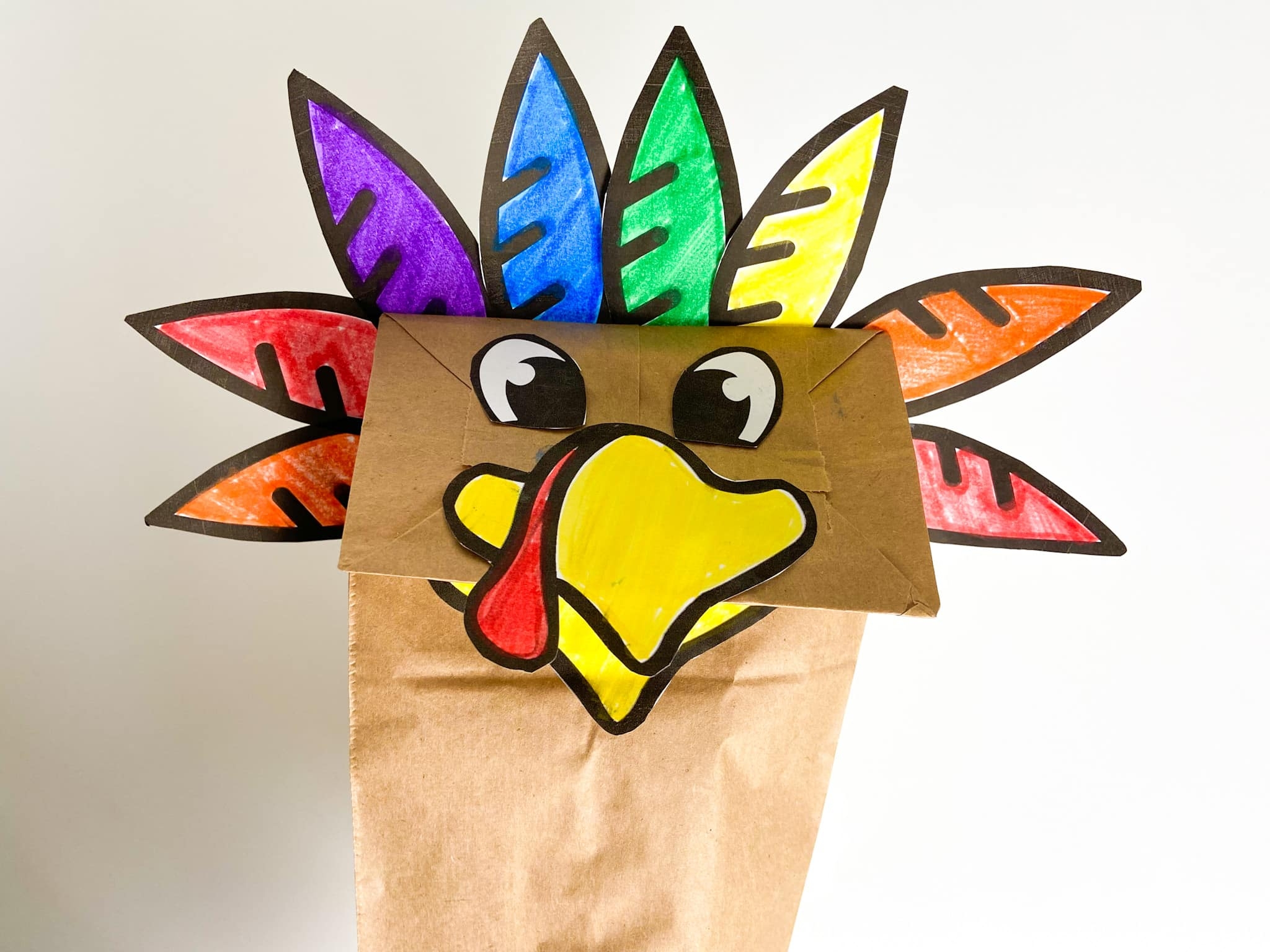Printable Paper Puppets Templates Free Thanksgiving