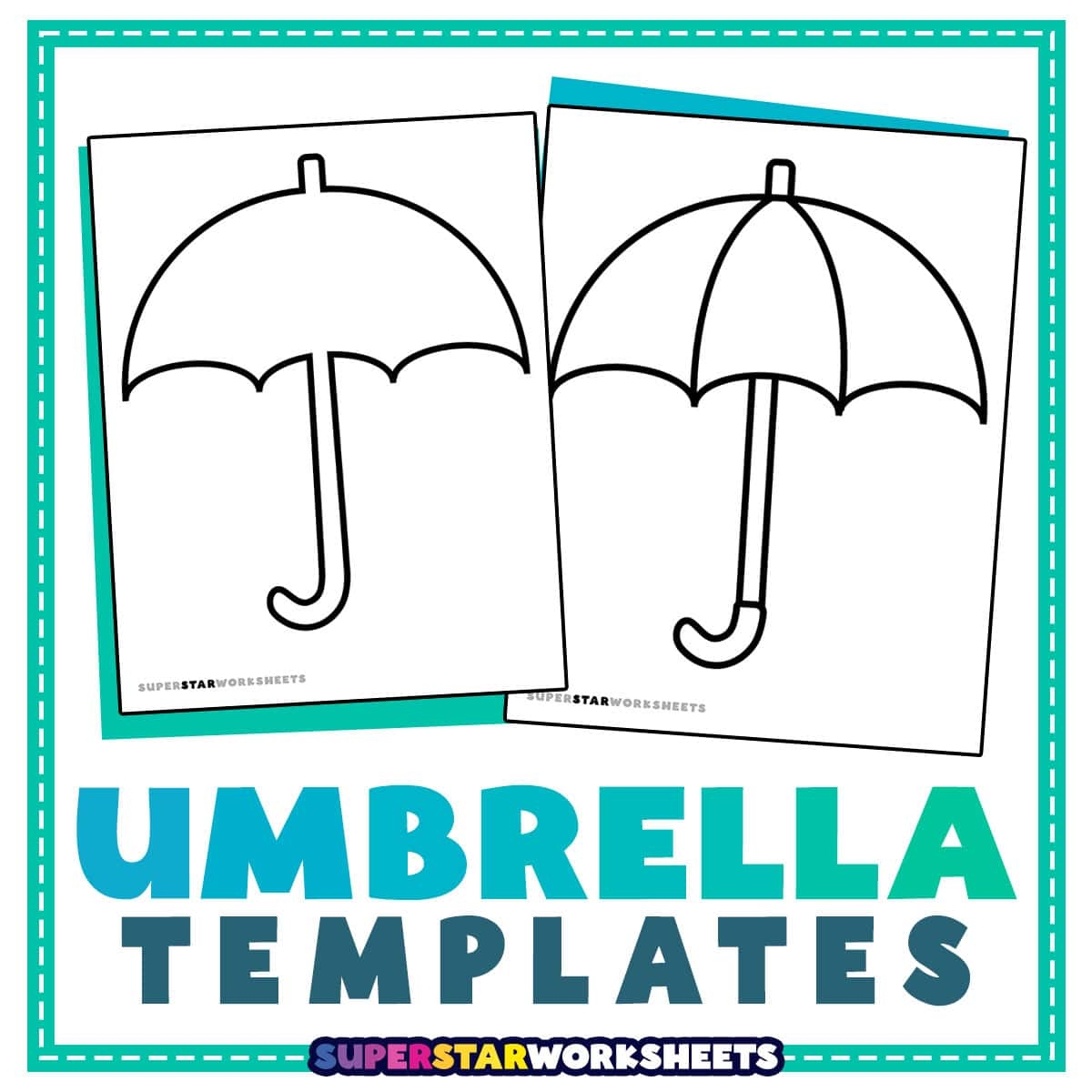 Free Printable Beach Umbrella Template