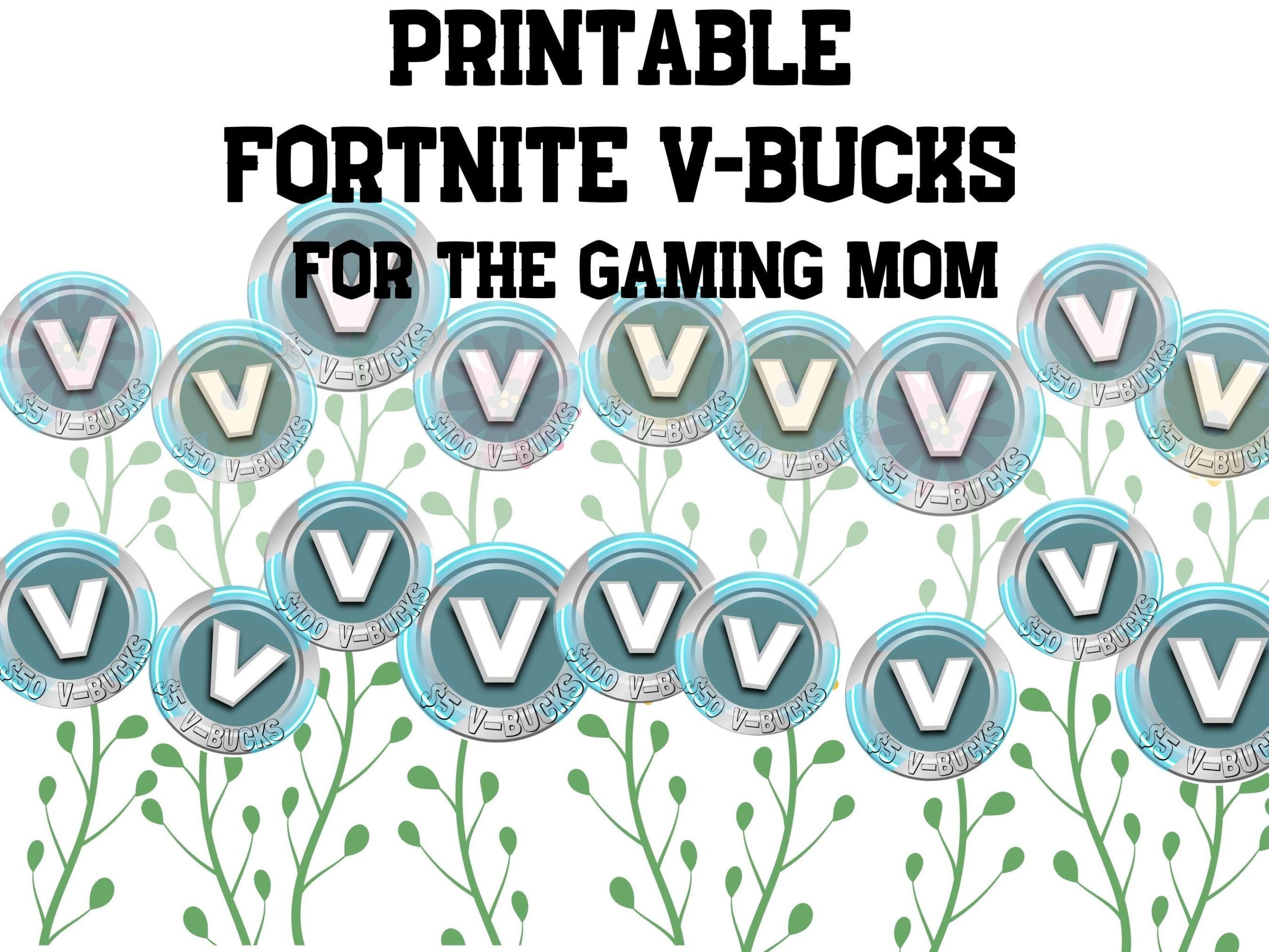 V Bucks Printable Etsy