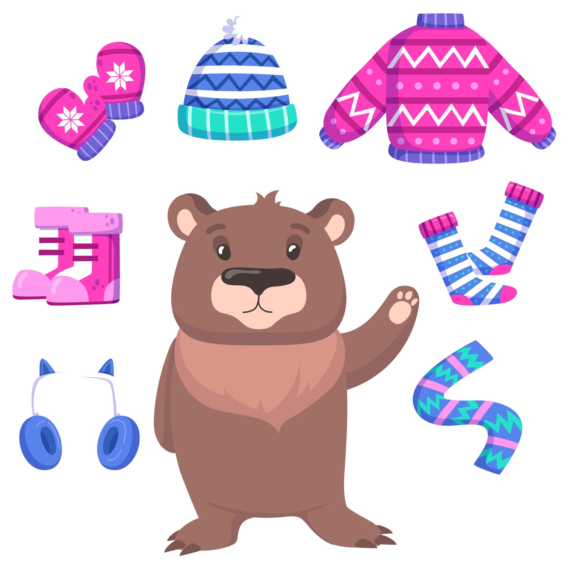 Free Printable Weather Bear Template