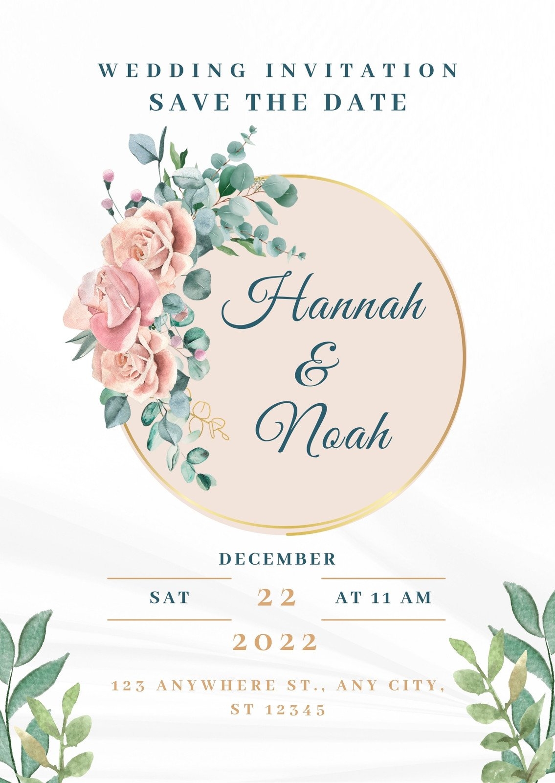 Free Printable Wedding Invitation Templates