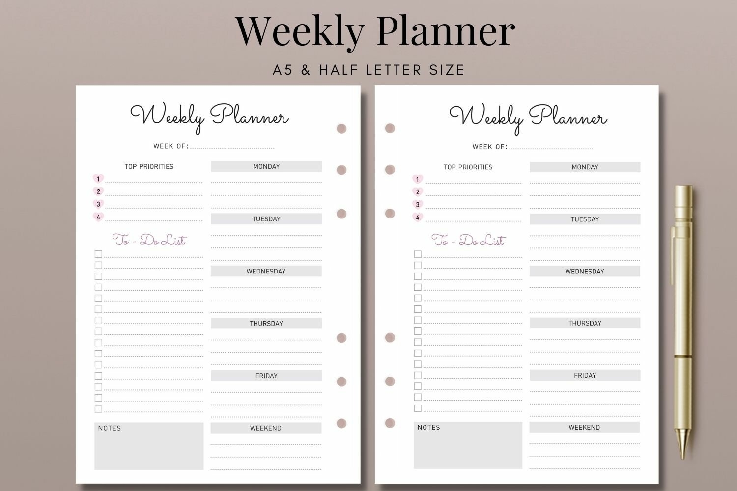 Free Printable Templates For A5