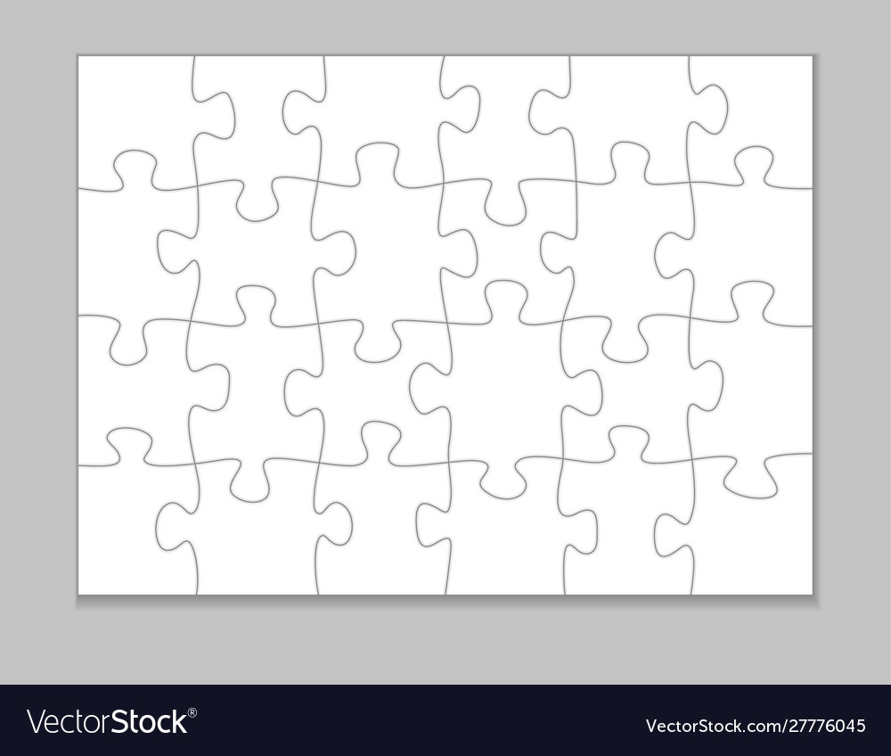 Blank Jigsaw Puzzle Piece Template Printable