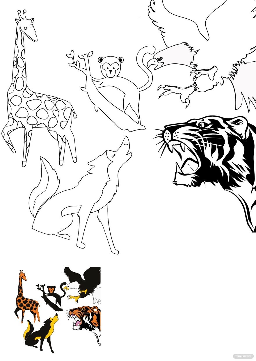 Free Printable Templates Of Wild Animals