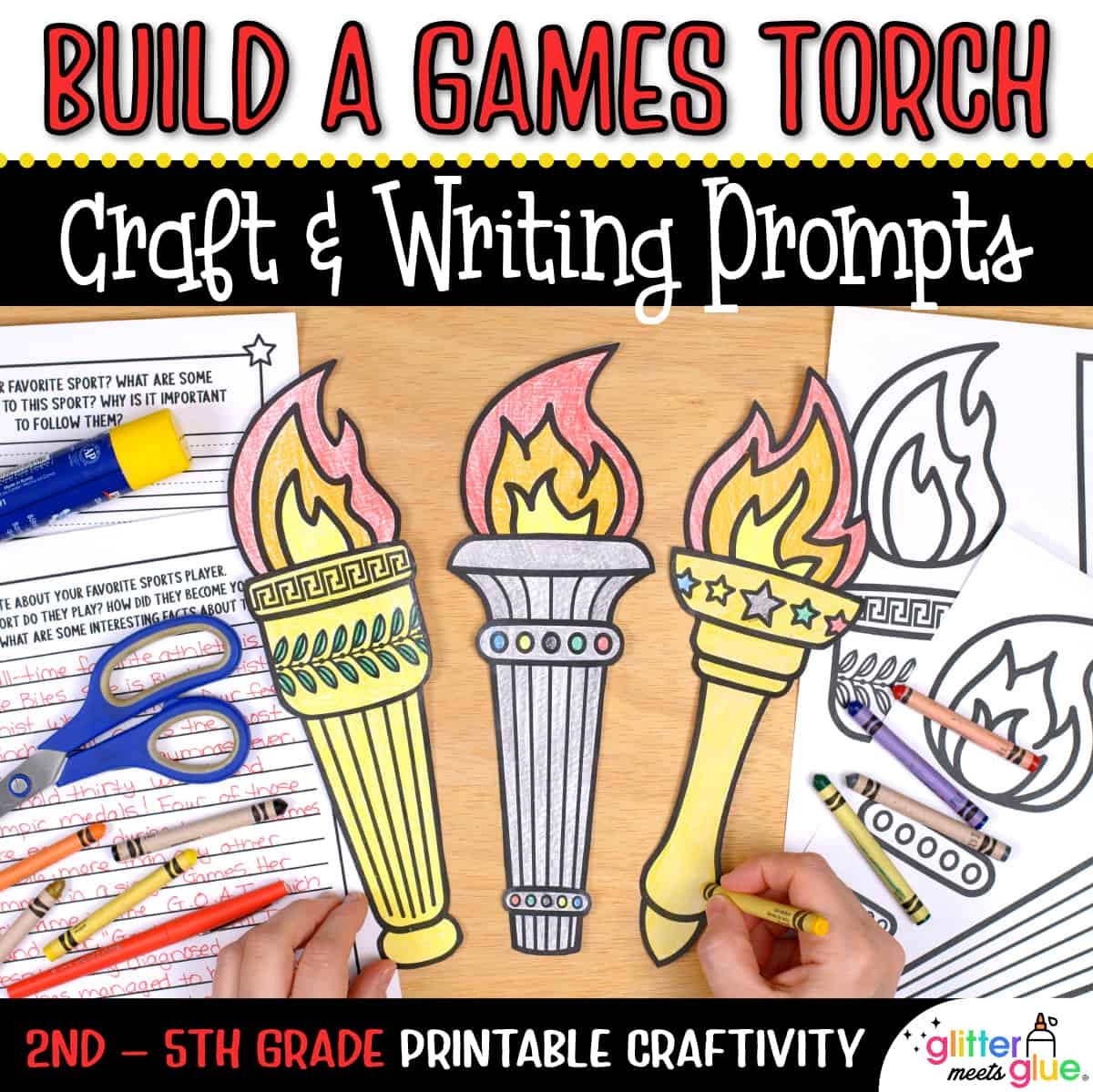 Free Printable Olympic Torch Template