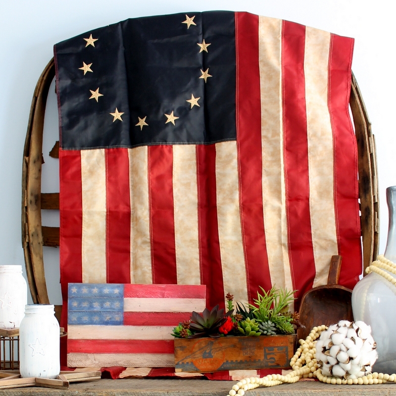 Wooden Pallet Flag For Your Summer Decor Angie Holden The Country Chic Cottage