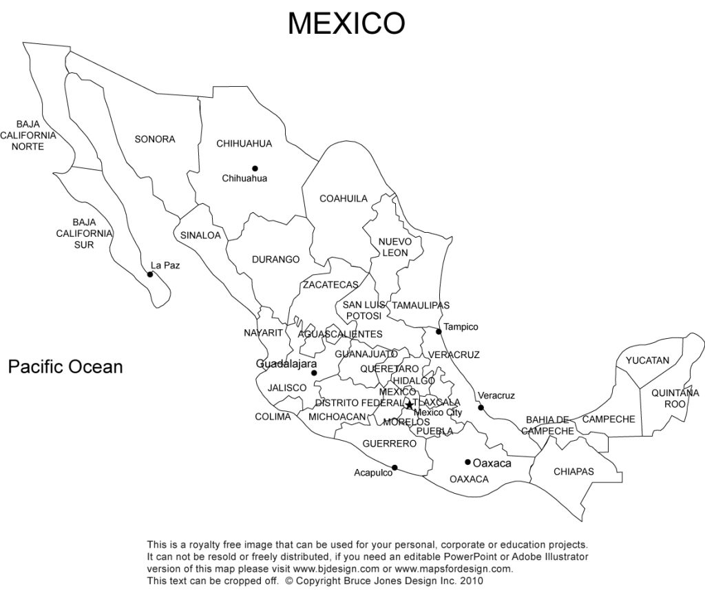 Mexico Map Printable
