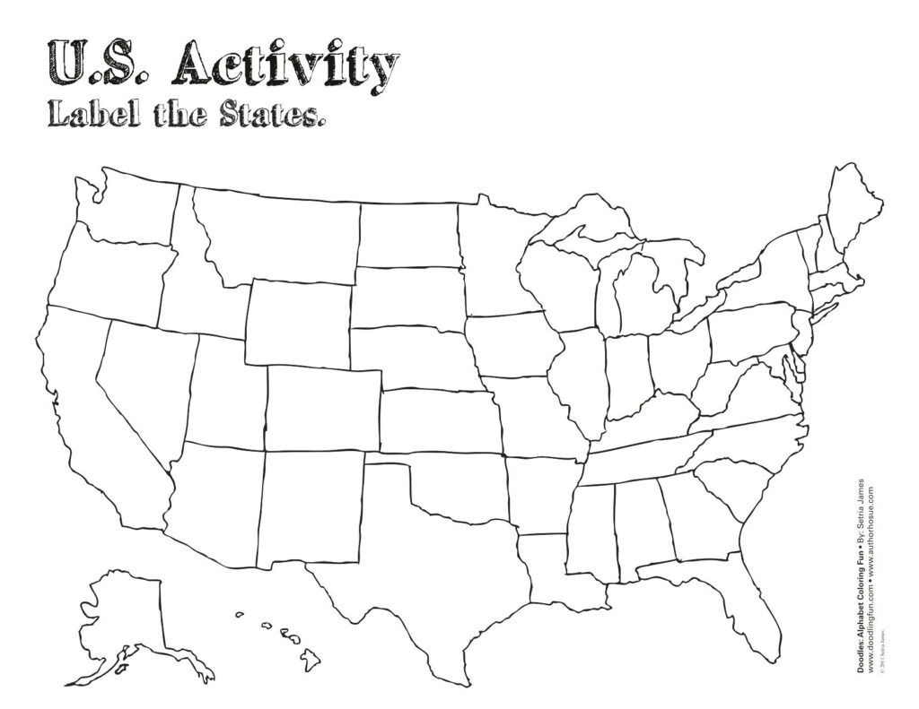 10 Unique Printable Unlabeled Map Of The United States - Printable Map