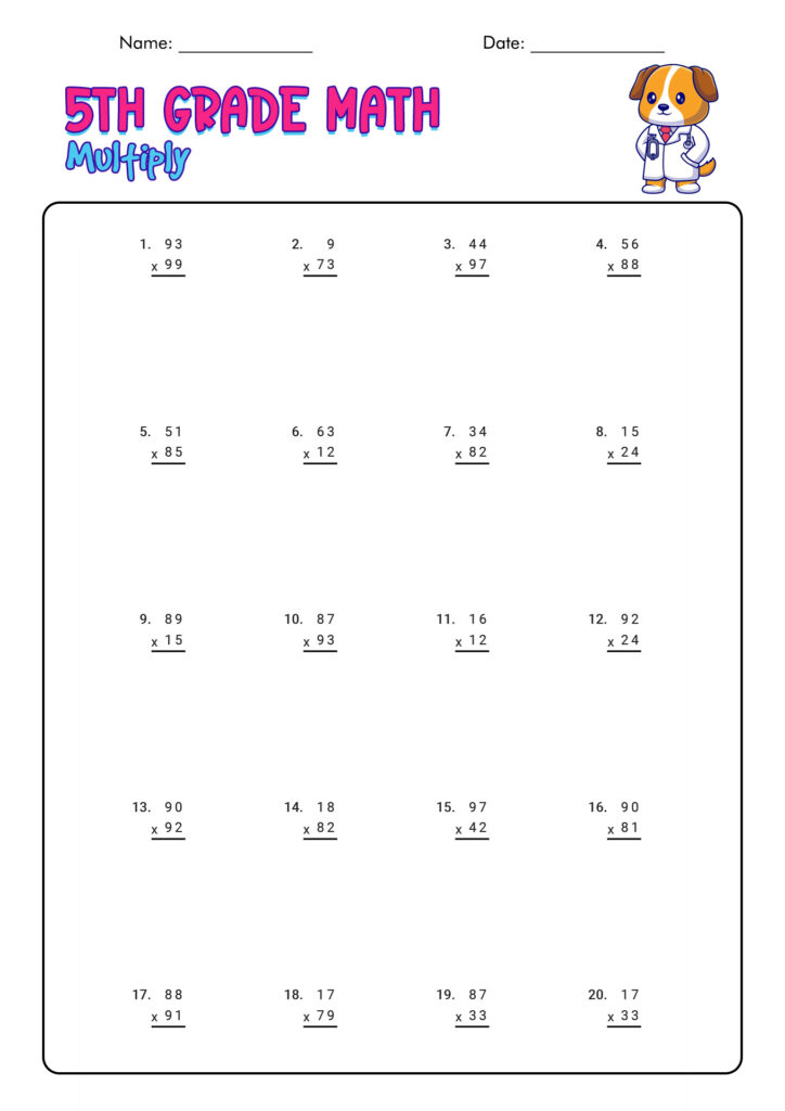 11 5th Grade Math Worksheets Printable – Free PDF at worksheeto.com 11 5th Grade Math Worksheets Printable - Free PDF at worksheeto.com