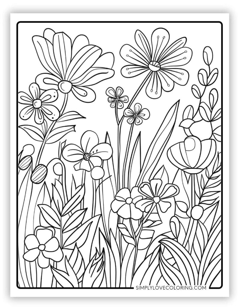 14 Spring Coloring Pages for Adults (Free PDF Printables) - Simply Love ...