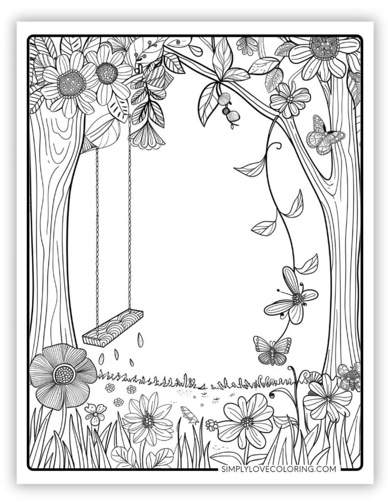 14 Spring Coloring Pages for Adults (Free PDF Printables) - Simply Love ...